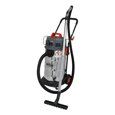 M Class Dust-Free Vacuum Cleaner Wet & Dry Stainless Steel Drum 38L 1500W/230V