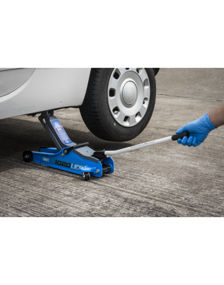 Low Profile Short Chassis Trolley Jack 2 Tonne - Blue