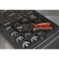 Ratchet Crimping Tool with Jaws and Storage Case