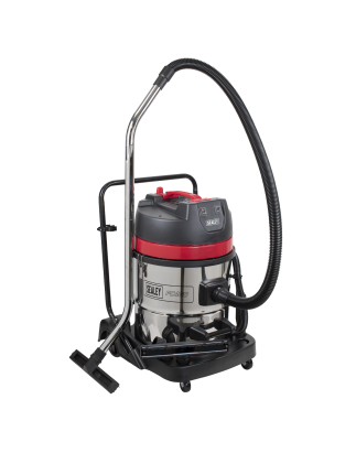 Vacuum Cleaner Wet & Dry Stainless Steel Drum 60L 2400W/230V