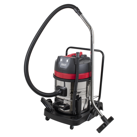 Vacuum Cleaner Wet & Dry Stainless Steel Drum 60L 2400W/230V