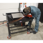 Adjustable Height Plasma Cutting Table/Workbench with Castor Wheels