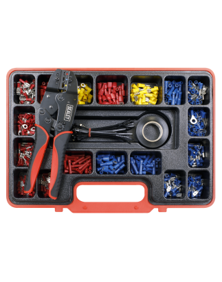 Kit d'outils de sertissage à cliquet, 552 pièces