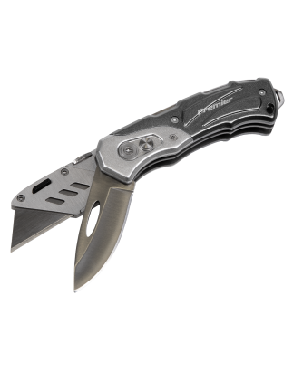 Pocket Knife Locking Twin-Blade