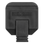 Black 13A heavy-Duty Plug