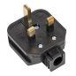 Black 13A heavy-Duty Plug