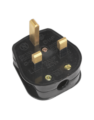 Black 13A Plug