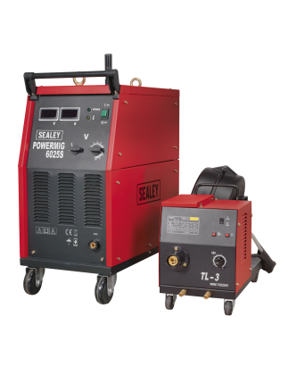 Professional MIG Welder with Binzel® Euro Torch & Portable Wire Drive 250A 415V 3ph