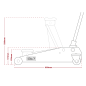 Standard Chassis Trolley Jack 3 Tonne