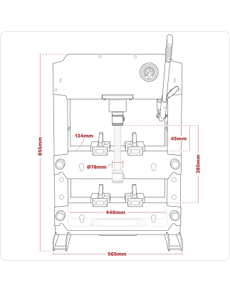 Presse hydraulique de type banc Viking 15 tonnes