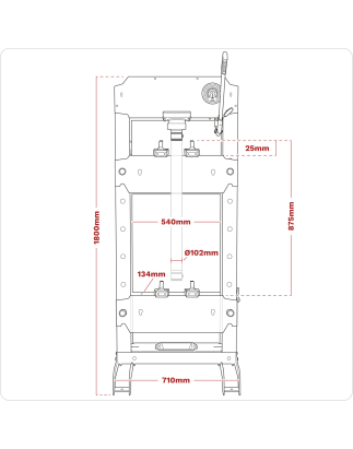 Presse hydraulique de type plancher Viking 30 tonnes