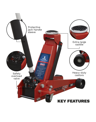 Standard Chassis Trolley Jack 3 Tonne