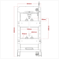 Viking Floor Type Air/Hydraulic Press with Sliding Ram & Foot Pedal 50 Tonne