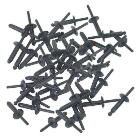 Plastic Rivet Ø6.3 x 25.2mm Pack of 50