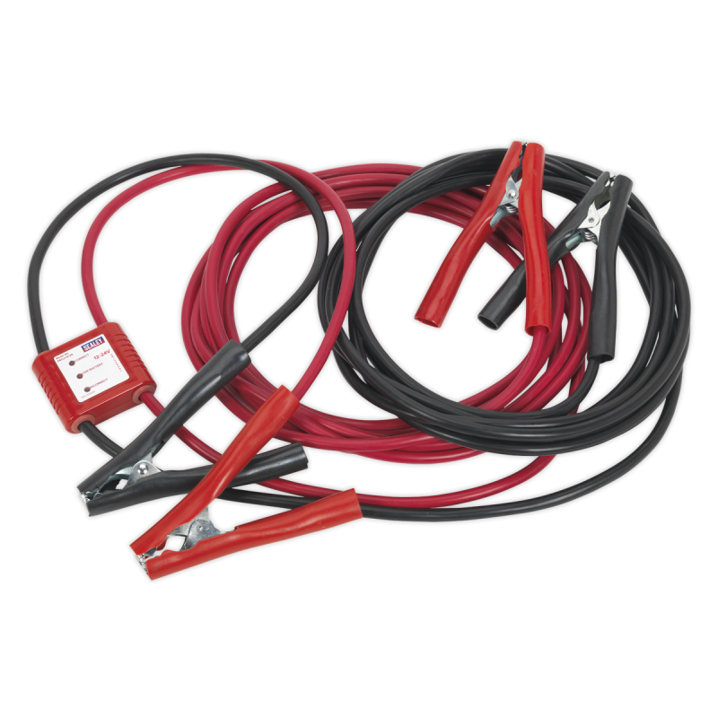 Booster Cables 7m 450A 25mm² with 12/24V Electronics Protection