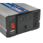 Power Inverter Pure Sine Wave 600W 12V DC - 230V ~ 50Hz