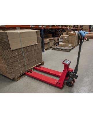 Pallet Truck with Scales 1150 x 555mm 2000kg Capacity