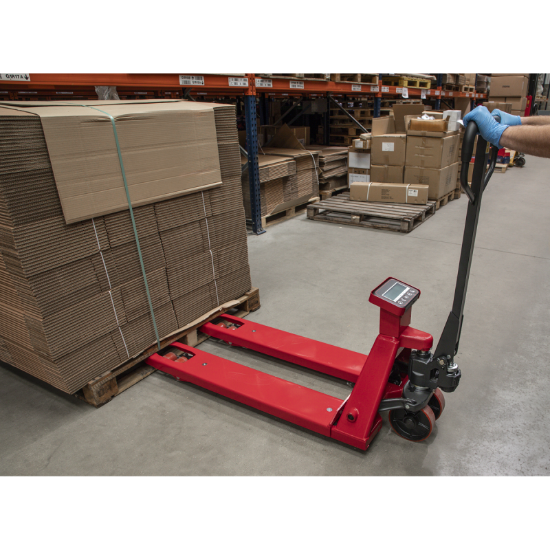 Pallet Truck with Scales 1150 x 555mm 2000kg Capacity