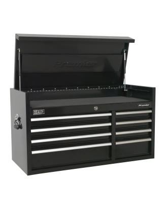 Topchest 8 Drawer 1040mm Extra-Wide Heavy-Duty Black