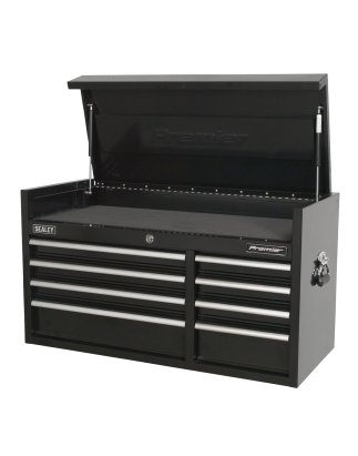 Topchest 8 Drawer 1040mm Extra-Wide Heavy-Duty Black