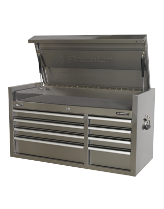 Topchest 8 Drawer 1055mm Extra-Wide Stainless Steel Heavy-Duty