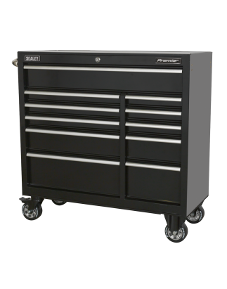 Rollcab 11 Drawer 1055mm Extra-Wide Heavy-Duty Black