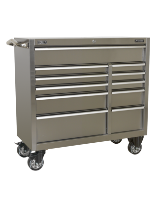 Rollcab 11 Drawer 1055mm Extra-Wide Stainless Steel Heavy-Duty