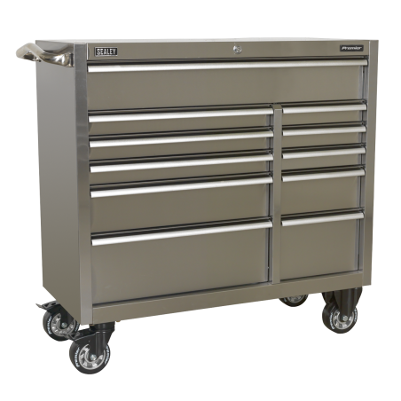 Rollcab 11 Drawer 1055mm Extra-Wide Stainless Steel Heavy-Duty