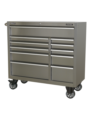 Rollcab 11 Drawer 1055mm Extra-Wide Stainless Steel Heavy-Duty