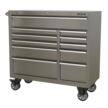 Rollcab 11 Drawer 1055mm Extra-Wide Stainless Steel Heavy-Duty