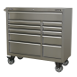 Rollcab 11 Drawer 1055mm Extra-Wide Stainless Steel Heavy-Duty