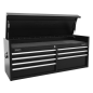 Topchest 7 Drawer 1415mm Extra-Wide Heavy-Duty Black