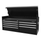 Topchest 7 Drawer 1415mm Extra-Wide Heavy-Duty Black