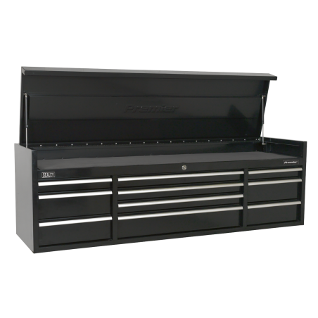 Topchest 10 Drawer 1830mm Extra-Wide Heavy-Duty Black