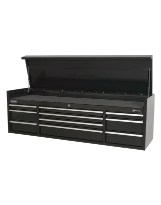 Topchest 10 Drawer 1830mm Extra-Wide Heavy-Duty Black