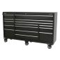 Rollcab 15 Drawer 1845mm Extra-Wide Heavy-Duty Black