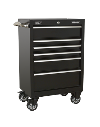 Rollcab 6 Drawer 675mm Heavy-Duty Black