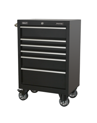 Rollcab 6 Drawer 675mm Heavy-Duty Black