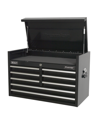 Topchest 8 Drawer 915mm Heavy-Duty Black