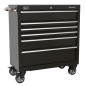 Rollcab 6 Drawer 930mm Heavy-Duty Black