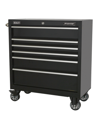 Rollcab 6 Drawer 930mm Heavy-Duty Black