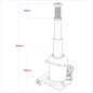 Viking Telescopic Bottle Jack 12 Tonne