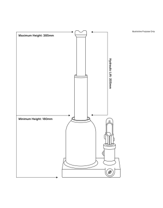 Premier Telescopic Bottle Jack 20 Tonne