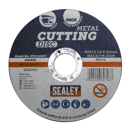 Cutting Disc Pack of 50 Ø115 x 1.6mm Ø22mm Bore