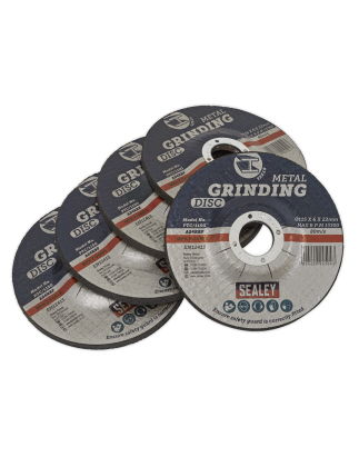 Grinding Disc Ø115 x 6mm Ø22mm Bore - Pack of 5