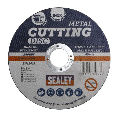 Cutting Disc Ø125 x 1.2mm Ø22mm Bore