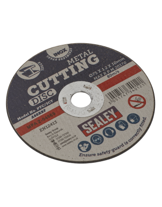 Cutting Disc Pack of 100 Ø75 x 1.2mm Ø10mm Bore