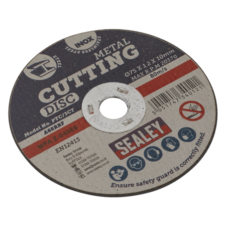 Cutting Disc Pack of 100 Ø75 x 1.2mm Ø10mm Bore