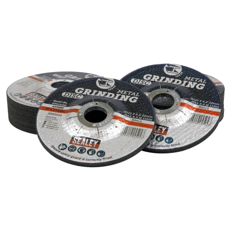 Grinding Disc Ø115 x 6mm Ø22mm Bore - Pack of 12