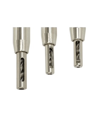 Self-Centring Chamfered Hinge Drill Set 3pc